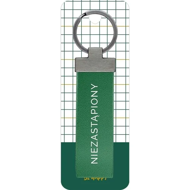 Be-Happy Gifts - Brelok męski ”Niezastąpiony” z eko skóry 45x121 mm