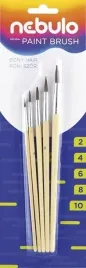 nebulo-zestaw-5-pedzli-konskich-okraglych-rozmiary-2-10-drewniane