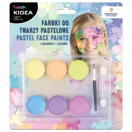 derform-kidea-pastelowe-farbki-do-twarzy-6-kolorow-zestaw-z-pedzelkiem