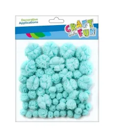 craft-with-fun-pompony-dekoracyjne-niebieskie-60-szt-mix-rozmiarow