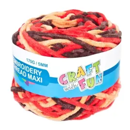 craft-with-fun-mulina-gigant-5-mm-170-g-czerwona-bawelniana-nici