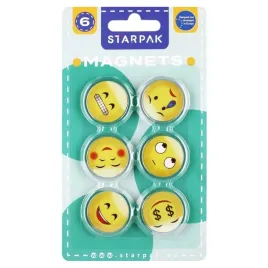 starpak-magnesy-emotikony-33-mm-zestaw-6-szt-w-zoltej-obudowie