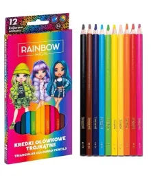 astra-kredki-olowkowe-trojkatne-rainbow-high-12-kolorow-blister