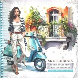 szkicownik-fresh-200x200-mm-40-kartek-gladki-kobieta-ze-skuterem