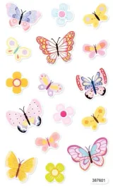 dalprint-dpcraft-piankowe-naklejki-swiecace-motyle-i-kwiaty-16szt