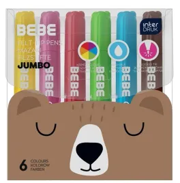 mazaki-jumbo-6-kolorow-interdruk-bebe-friends-grube-pisaki-dla-dzieci