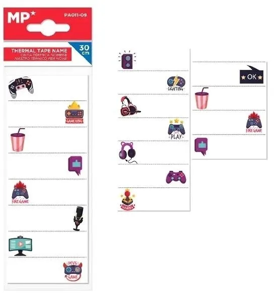 MP Main Paper Naprasowanka do podpisywania ubrań „Game” blister