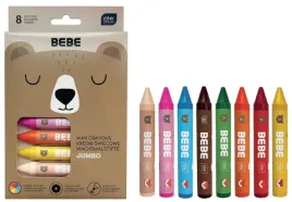 interdruk-kredki-swiecowe-jumbo-bebe-friends-8-kolorow-blister