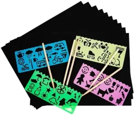 zestaw-do-zdrapywania-a4-fandy-10-arkuszy-5-pisakow-4-szablony