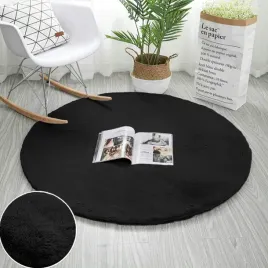 dywan-okragly-rabbit-strado-200x200-black-czarny