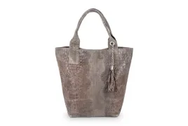 torba-skorzana-vera-pelle-olivia-croco-worek-taupe
