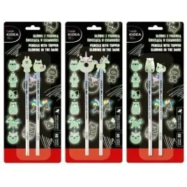 olowki-z-figurka-swiecaca-w-ciemnosci-kidea-2szt