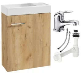 szafka-lazienkowa-wiszaca-bateria-zloty-dab-craft-chrom-kim-40cm