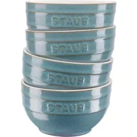 zestaw-4-misek-okraglych-staub-serving-14-cm-antyczny-turkusowy