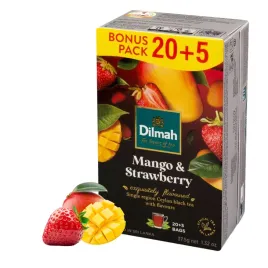 herbata-czarna-dilmah-mango-and-truskawka-25-tb