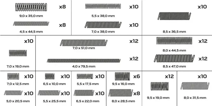 sprezyny-200-sztuk-stan-nowy-waga-z-opakowaniem-0-15-kg