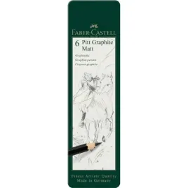 olowek-artystyczny-pitt-graphite-matt-6-szt-opakowanie-metalowe
