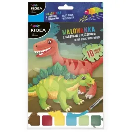 malowanka-z-farbkami-i-pedzelkiem-kidea-dinozaury