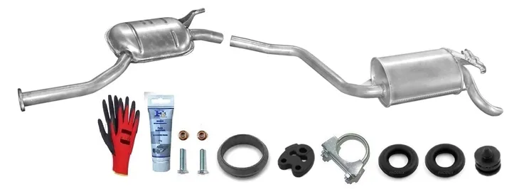 MERCEDES W201 190 1.8 2.0 (1982-1993) TŁUMIKI kpl.+gratisy