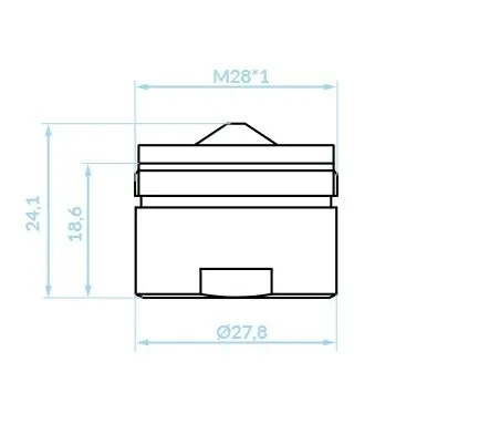 perlator-kuchinox-m28x1-czarny-cpb-71ed-stan-nowy