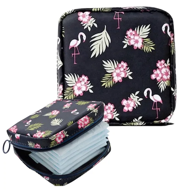 KOSMETYCZKA DAMSKA SASZETKA NA PODPASKI MAKE UP ETUI PODRÓŻNE DO WALIZKI