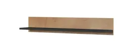 polka-125cm-2szt-soho-dab-lefkas-czarny