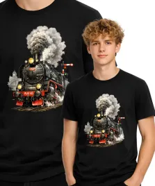 lokomotywa-retro-parowoz-pociag-pkp-koszulka-t-shirt-czarny-premium-l