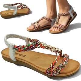 artiker-36-sandaly-damskie-casual-na-gumke-plaskie-lekkie-obuwie-letnie