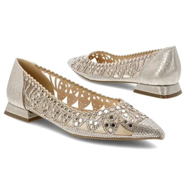 baleriny-s-barski-sr61-0104-gold-zapiecie-wsuwane