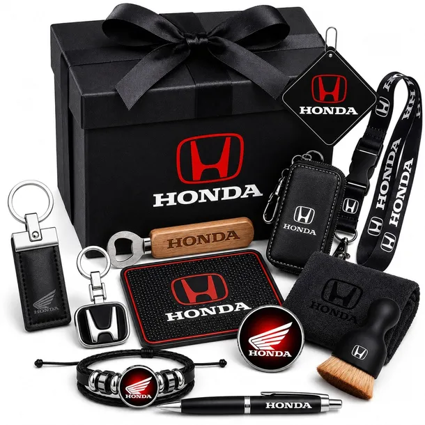 DUŻY ZESTAW PREZENTOWY HONDA XXL 15 El. BRELOK ZAPACH POKROWIEC SMYCZ