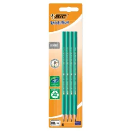 bic-evolution-bezdrzewny-olowek-grafitowy-z-zywicy-syntetycznej-4-sztuki