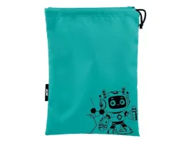 worek-na-obuwie-mfp-zielony-27x36-cm-wzor-robot-zaciagany-sznurkiem