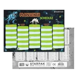 plan-lekcji-dino-2-z-tabliczka-mnozenia-starpak-25-sztuk