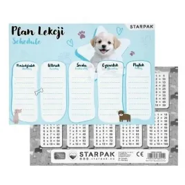 starpak-plan-lekcji-z-tabliczka-mnozenia-pieski-2-25-szt
