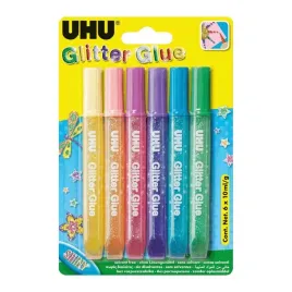 uhu-klej-brokatowy-shiny-6-kolorow-plynny-klej-dekoracyjny-40-ml