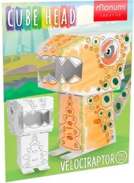 cube-head-dino-welociraptor-zloz-i-pokoloruj