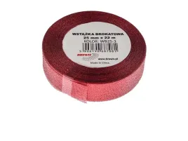 brewis-wstazka-brokatowa-czerwona-25-mm-x-22-m