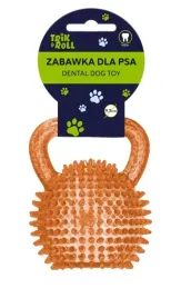 trikandroll-zabawka-dla-psa-95-cmpilka-grzechotka-pomaranczowa