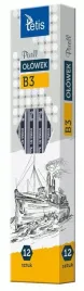 tetis-olowek-drewniany-pixell-b3-heksagonalny-12-szt