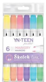 interdruk-marker-sketch-line-pastel-6-kolorow-dwustronny-sciety-pedzel