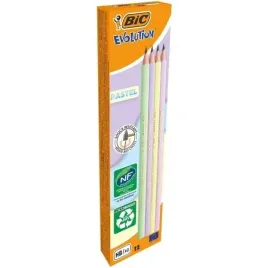 bic-evolution-pastel-olowek-bez-gumki-12-szt-pudelko