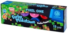 astra-farby-plakatowe-pixel-12-kolorow-20-ml-kryjace-wydajne