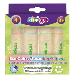 strigo-zakreslacz-eco-hi-text-pastel-4-szt-ekologiczny-zestaw
