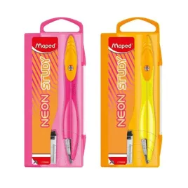 maped-cyrkiel-study-neon-z-zapasowym-grafitem-2-mm-etui-plastikowe