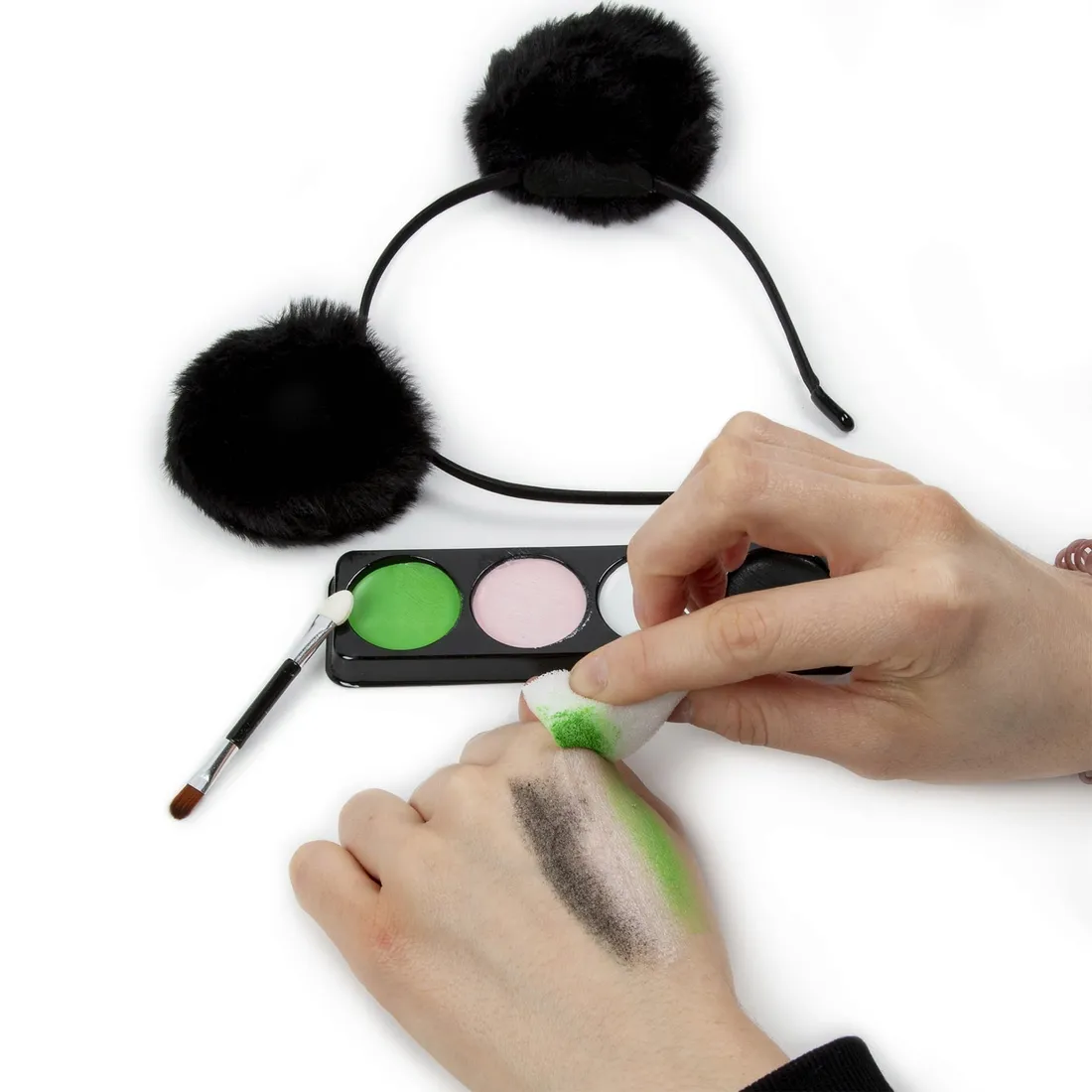 farbki-do-twarzy-z-opaska-panda-kidea