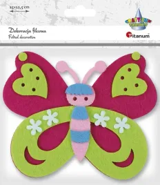 dekoracje-filcowe-motyl-3d-rozowy-titanum