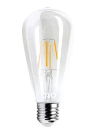 ozdobna-zarowka-szklana-bezbarwna-e27-gruszka-led-claro-8w-barwa-ciepla
