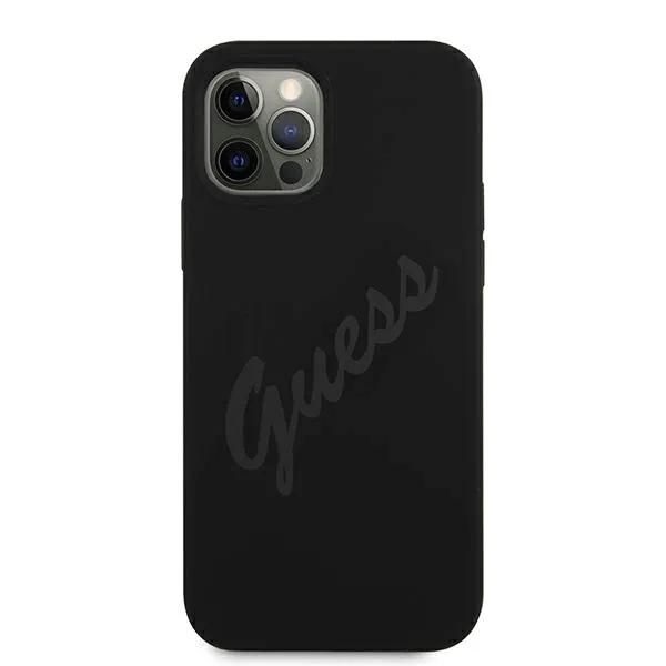 guess-guhcp12llsvsbk-iphone-12-pro-max-67-czarny-black-hardcase-script-vin-stan-nowy