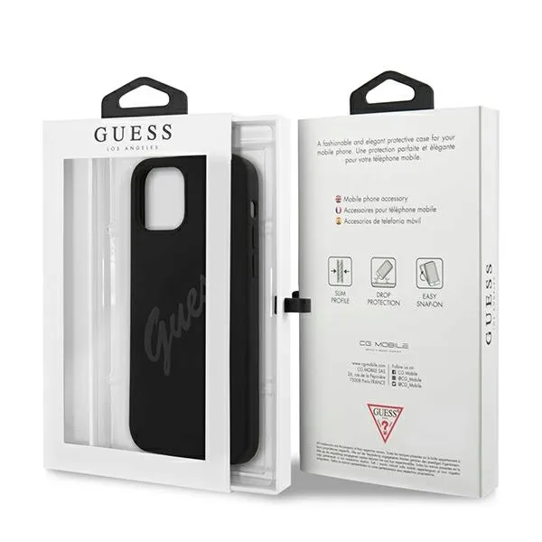 guess-guhcp12llsvsbk-iphone-12-pro-max-67-czarny-black-hardcase-script-vin-stan-nowy-stan-opakowania-oryginalne