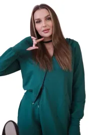 komplet-dresowy-bluza-z-dluzszym-bokiem-ciemny-zielony